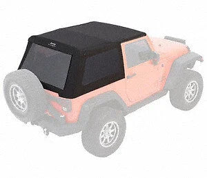 Bestop Trektop Glide (Black Diamond) 54422-35 fits 2007-2018 Jeep Wrangler JK 2-Door - Main Product View