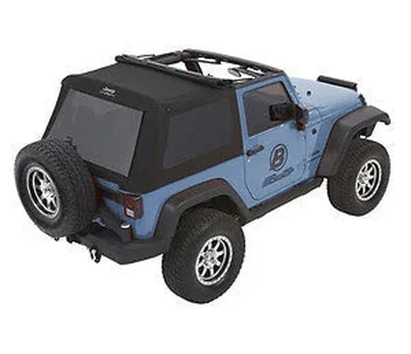 Bestop Trektop Glide (Black Diamond) 54422-35 fits 2007-2018 Jeep Wrangler JK 2-Door - Additional View 5