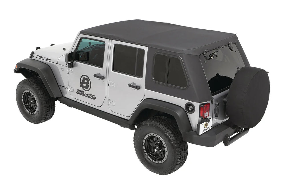 Bestop Trektop Pro - '07-18 Wrangler JK 4-Door (Granite Grey Twill) 54863-70