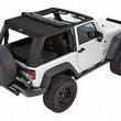Load image into Gallery viewer, Bestop Trektop Pro (Black Twill) 54462-17 fits 2007-2018 Jeep Wrangler JK 2-Door - Back View