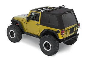 Bestop Trektop Pro (Black Twill) 54462-17 fits 2007-2018 Jeep Wrangler JK 2-Door - Additional View 6