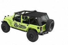 Load image into Gallery viewer, Bestop Trektop Pro (Black Twill) 54463-17 fits 2007-2018 Jeep Wrangler JK 4-Door - Side View