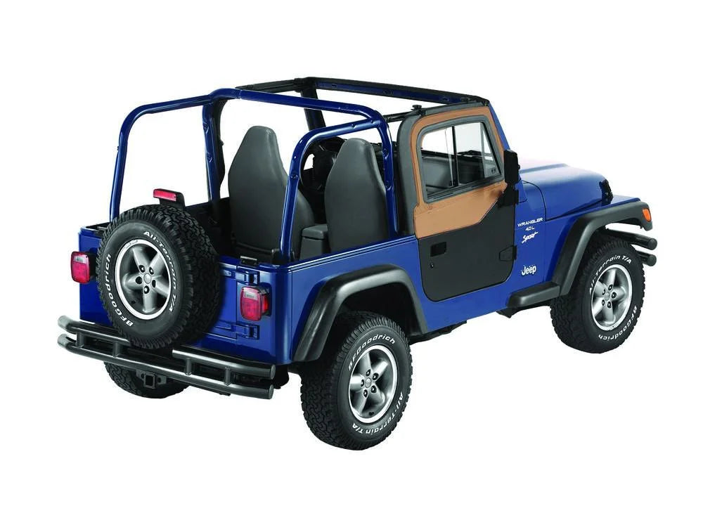 Bestop Upper Door Sliders (Spice; Dual Sliding Window) 51787-37 fits 1997-2006 Jeep Wrangler TJ