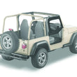 Load image into Gallery viewer, Bestop Upper Fabric Doors (Black Diamond) 51790-35 fits 1997-2006 Jeep Wrangler TJ