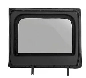 Bestop Upper Fabric Doors (Rear Upper Doors, Black Twill) 51733-17 fits 2007-2017 Jeep Wrangler JK 4-Door - Detail View