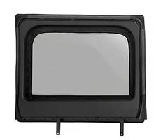 Load image into Gallery viewer, Bestop Upper Fabric Doors (Rear Upper Doors, Black Twill) 51733-17 fits 2007-2017 Jeep Wrangler JK 4-Door - Detail View