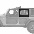 Load image into Gallery viewer, Bestop Upper Fabric Doors (Rear Upper Doors, Black Twill) 51733-17 fits 2007-2017 Jeep Wrangler JK 4-Door
