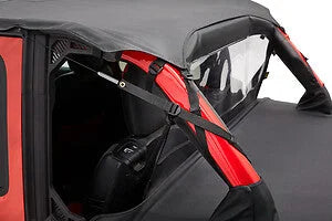 Bestop Windjammer (Black Diamond) 80053-35 fits 2018-2022 Jeep Wrangler JL 4-Door - Back View