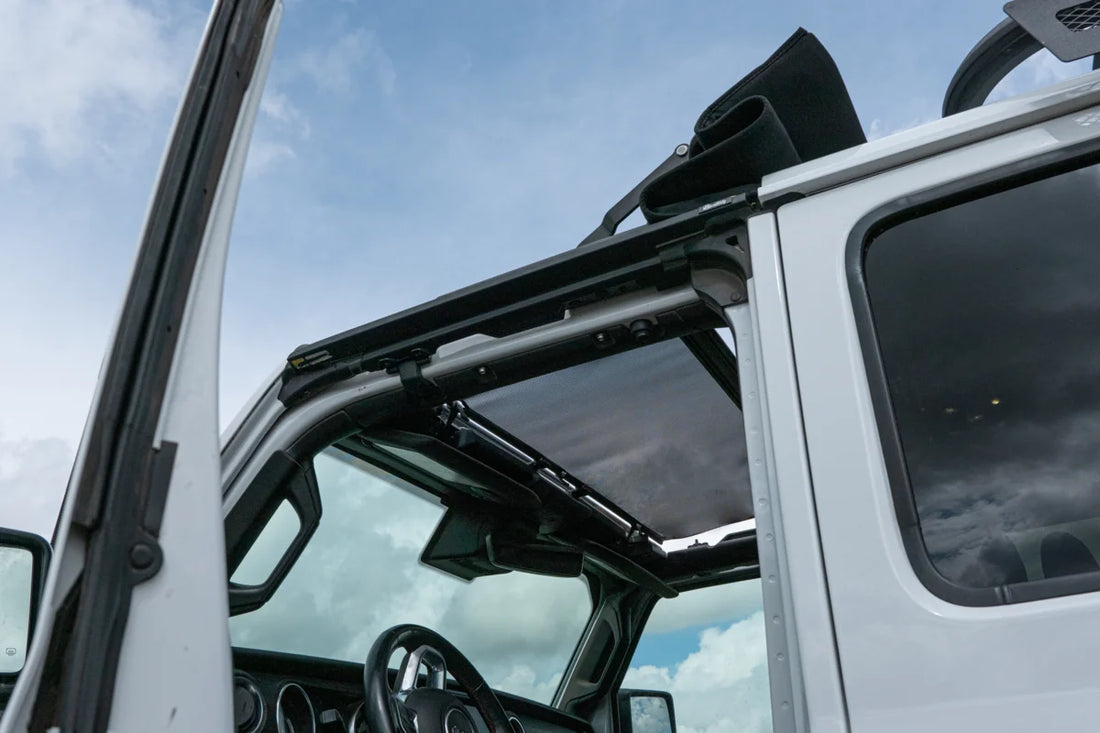 BestopSunScreen - Jeep '18-26 Wrangler JL; '20-26 Gladiator (For Sunrider for Hardtop)52407-11 - Side View