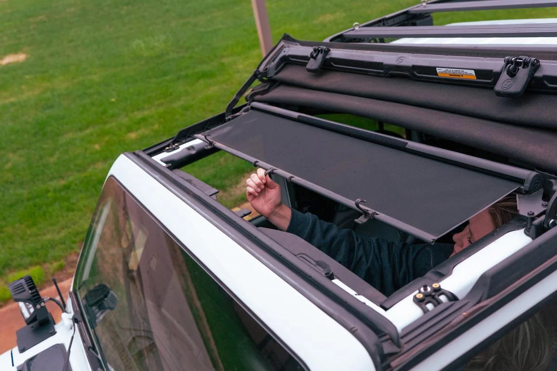 BestopSunScreen - Jeep '18-26 Wrangler JL; '20-26 Gladiator (For Sunrider for Hardtop)52407-11 - Back View