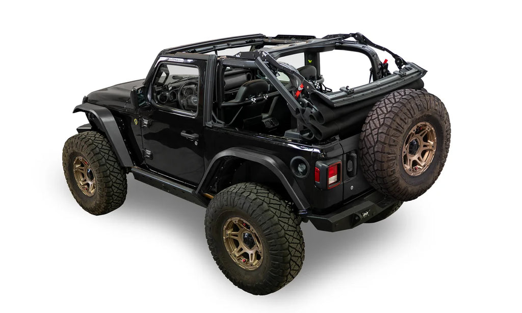 BestopSupertop(R) Glide - Jeep 2018-26 Wrangler JL; 2-Door (Squareback, Black Diamond)54728-35 - Main Product View