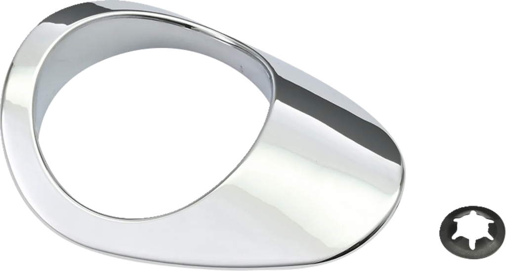Bezel Dipstick - Chrome - Sportster DragSpecialties 81028 - Back View