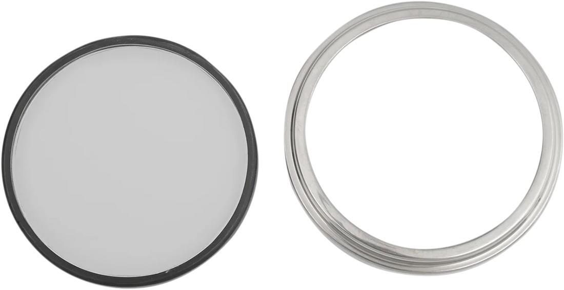 Bezel/Lens Kit for FL-Style Speedometer - 5" Diameter DragSpecialties 75403 - Side View