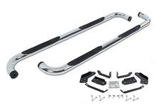 Load image into Gallery viewer, Big Country 3" Round Classic Side Bars - Complete Kit with Brackets - Chrome 370203 - Back View