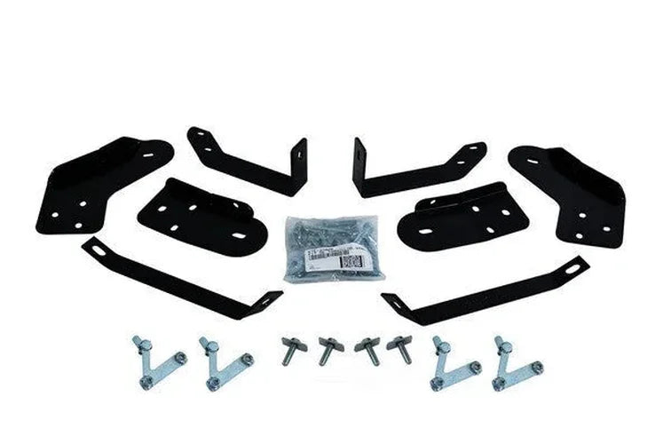 Big Country 3" Round Classic Side Bars - Complete Kit with Brackets - Chrome 370203 - Side View