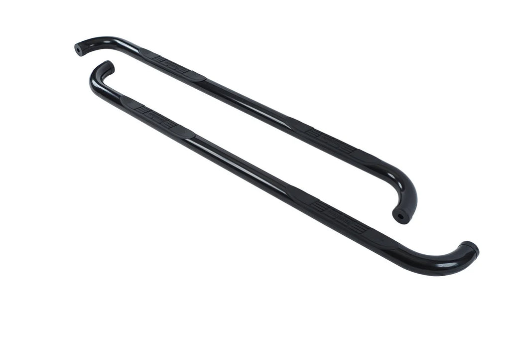 Big Country 3" Round Classic Side Steps - Complete Kit with Brackets - Black, Semi-Gloss 372011 - Main Product View