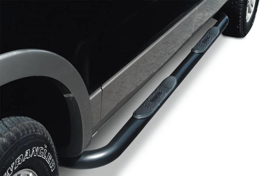 Big Country 3" Round Classic Side Steps - Complete Kit with Brackets - Black, Semi-Gloss 379201 - Main Product View