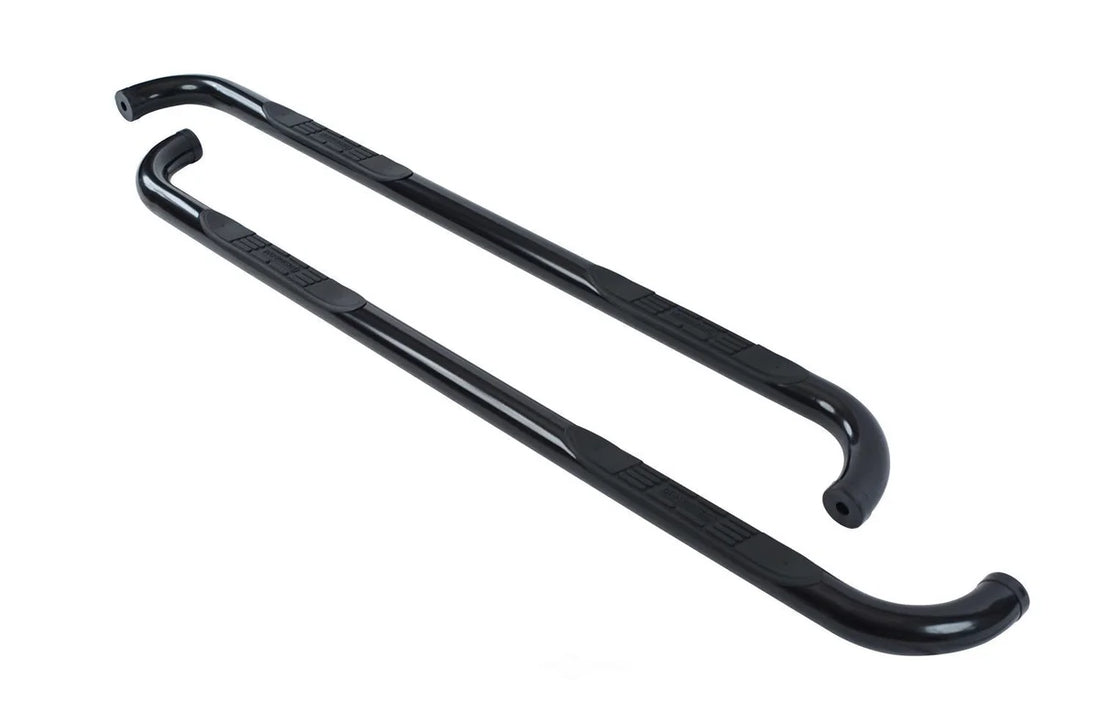 Big Country 3" Round Classic Side Steps - Complete Kit with Brackets - Black, Semi-Gloss fits 2013 Ford Escape - Side View