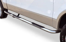 Load image into Gallery viewer, Big Country 3" Round Wheel-to-Wheel Side Steps - Complete Kit with Brackets - Stainless Steel 374324 - Main Product View