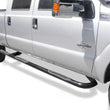 Load image into Gallery viewer, Big 3" Round Wheel-to-Wheel Side Steps Complete Kit with Brackets Black Semi-Gloss 374011 fits Vehicle Fitments - Main Pro...