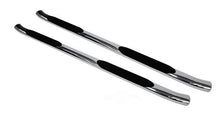 Load image into Gallery viewer, Big Country 4" + 15 Degree Cab-Length Side Bars with Welded End Caps 39402066 - Side View