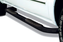 Load image into Gallery viewer, Big Country 4" Oval Classic Side Steps - Complete Kit with Brackets - Black, Semi-gloss 371769 - Side View