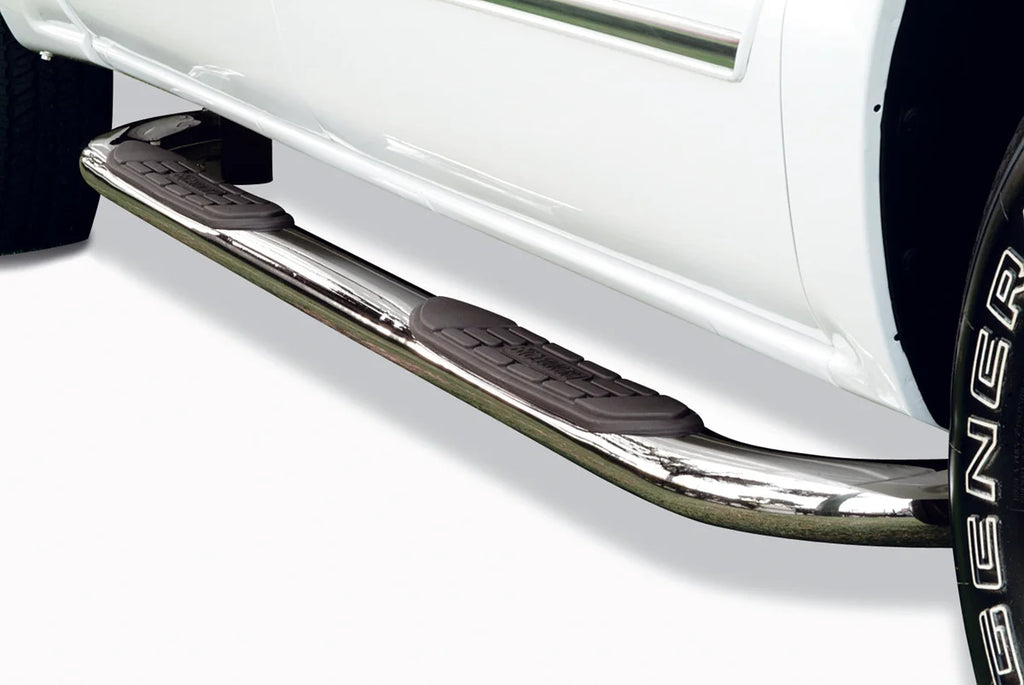 Big Country 4" Oval Classic Side Steps - Complete Kit with Brackets - Chrome 370058 - Main Product View