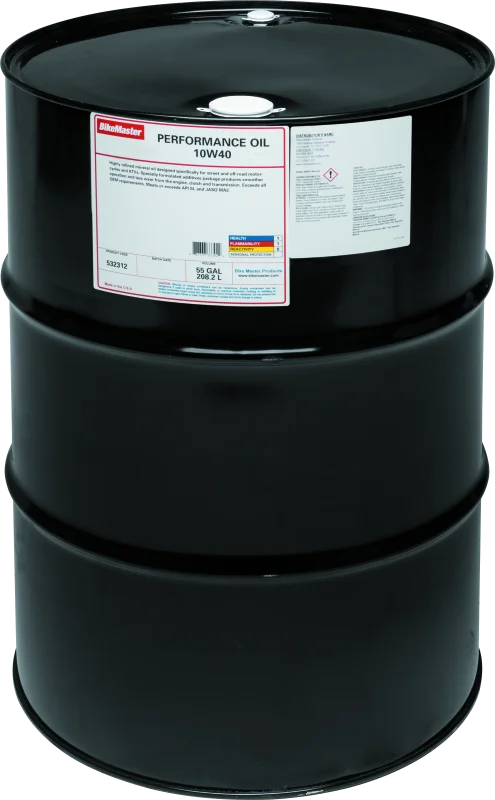 BikeMaster 10W40 Performance Oil - 55 Gallon