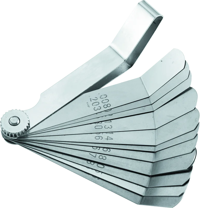 BikeMaster 12-Blade Angled Combination Tappet Feeler Gauge Set - Pack of 3
