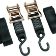 Load image into Gallery viewer, BikeMaster 2x84in Ratchet Tiedown Pair - Black