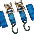 Load image into Gallery viewer, BikeMaster 2x84in Ratchet Tiedown Pair - Blue
