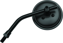 Load image into Gallery viewer, BikeMaster 3in Adjustable Round Mirror 10mm - Each - Black - Main Product View