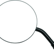 Load image into Gallery viewer, BikeMaster 4in Adjustable Round Mirror 10mm - Each - Black - Side View