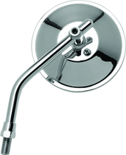 Load image into Gallery viewer, BikeMaster 4in Adjustable Round Mirror 10mm - Each - Chrome - Main Product View