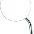 Load image into Gallery viewer, BikeMaster 4in Adjustable Round Mirror 10mm - Each - Chrome - Side View