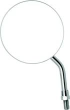 Load image into Gallery viewer, BikeMaster 4in Adjustable Round Mirror 10mm - Each - Chrome - Side View