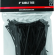 Load image into Gallery viewer, BikeMaster 4in Cable Ties (Pack of 100) - Black