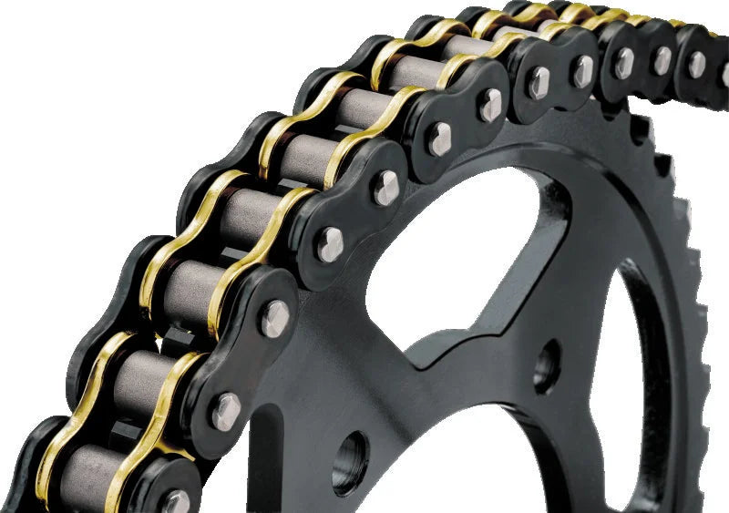 BikeMaster 525x150 BMZR Z-Ring Chain - Chrome/Chrome - Side View