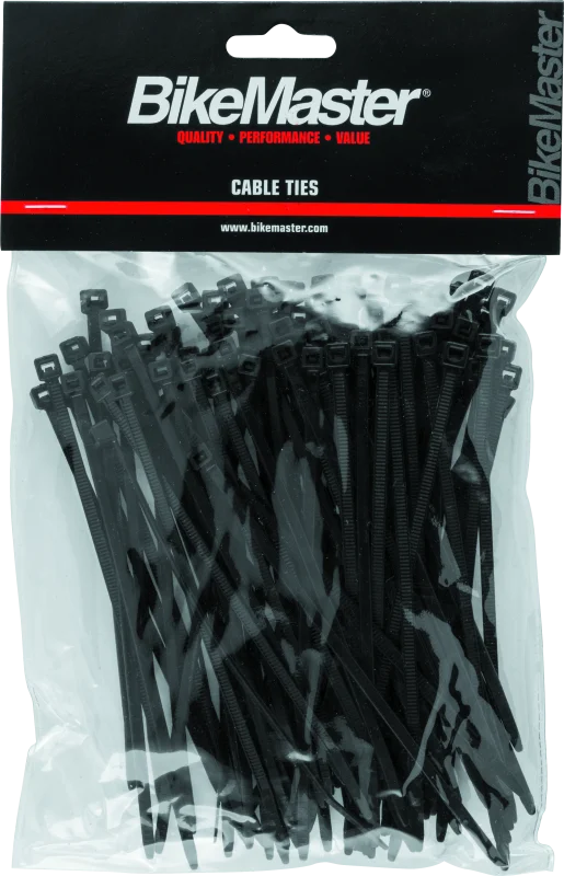 BikeMaster 5.5in Cable Ties (Pack of 100) - Black