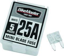 Load image into Gallery viewer, BikeMaster 5Piece 25A Replacement Mini Blade Fuse