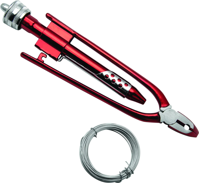 BikeMaster 6-1/2in Safety Wire Pliers w/ Wire