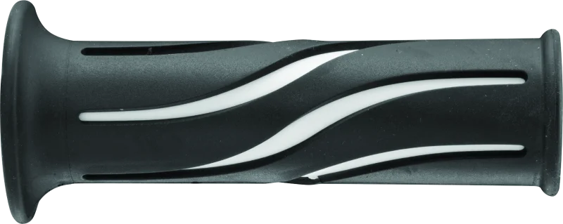 BikeMaster 7/8in Wave Grips - Black/White