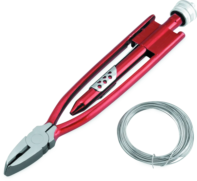 BikeMaster 9in Safety Wire Pliers w/ Wire