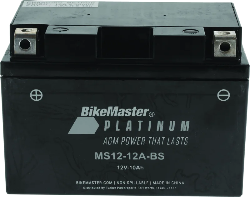 BikeMaster AGM Battery - MS12-12A-BS