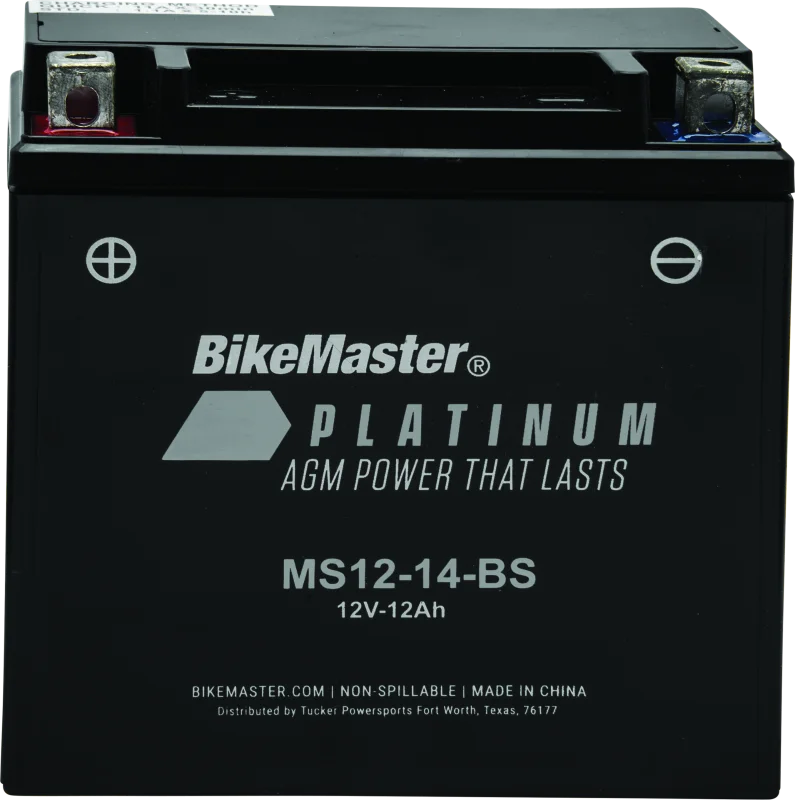 BikeMaster AGM Battery - MS12-14-BS
