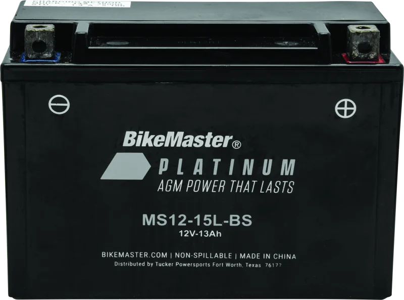 BikeMaster AGM Battery MS12-15L-BS fits 2000-2006 Bombardier DS650 / 2004 2005 Bombardier Outlander / 2003 2004 Bombardier...