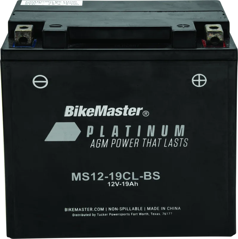 BikeMaster AGM Battery - MS12-19CL-BS