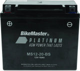 BikeMaster AGM Battery - MS12-20-BS fits 1987-2023 Arctic Cat / Buell / Yamaha - Check Fitment Details