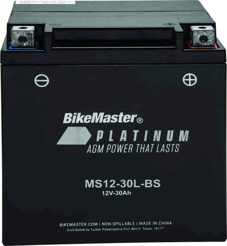 BikeMaster AGM Battery - MS12-30L-BS