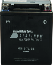 Load image into Gallery viewer, BikeMaster AGM Battery - MS12-7L-BS